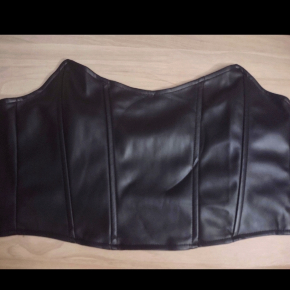Hello Kitty Sanrio Kuromi Limited Edition Black Leather Corset Gothic